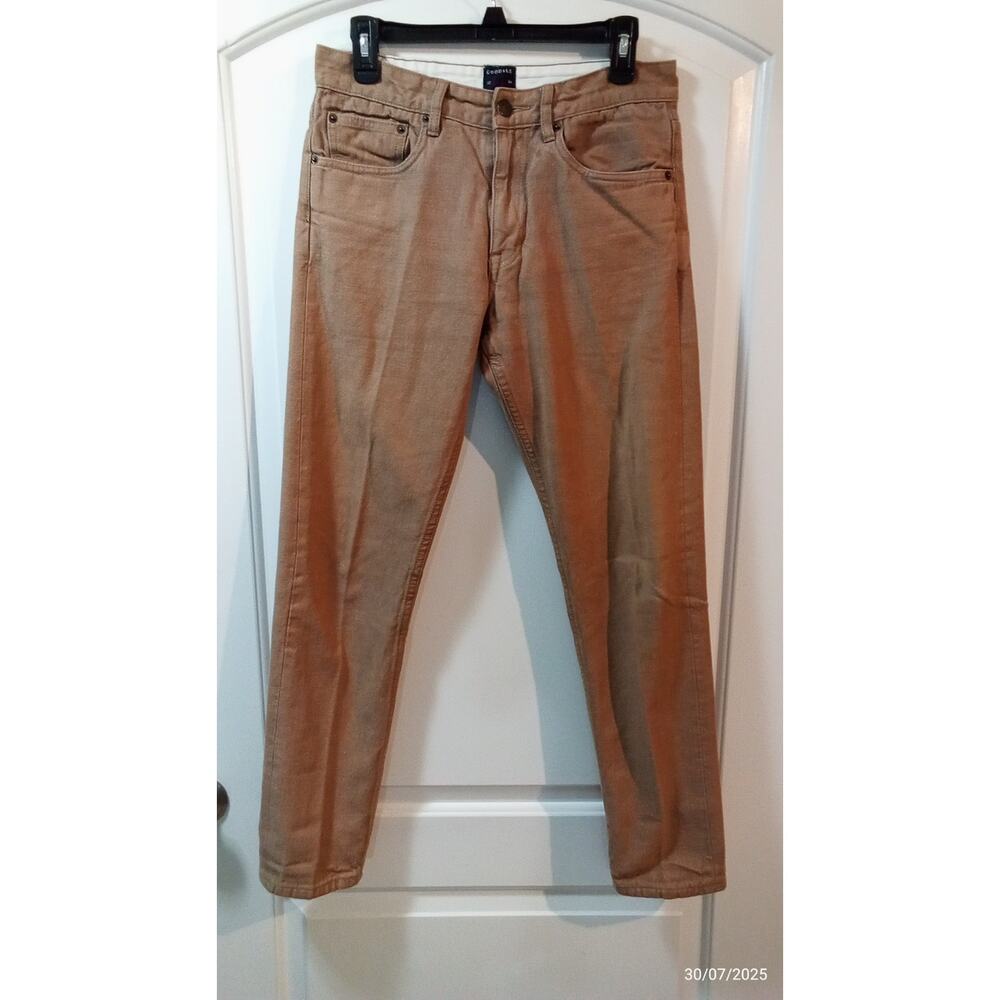 Goodale Mens Brown Skinny Fit Jeans Excellent Condition Size 32x32